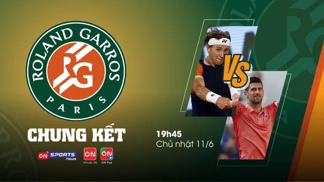 Chung kết đơn nam Roland Garros Djokovic - Casper Ruud duy nhất trên VTVcab  - Ảnh 1.