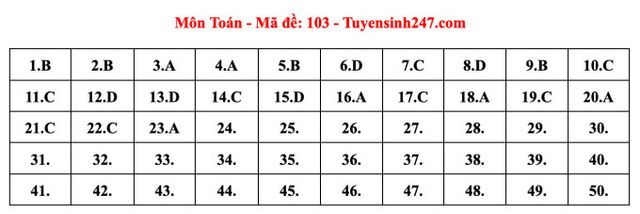 Gợi ý đáp án đề thi Toán tốt nghiệp THPT 2023 - Ảnh 15.