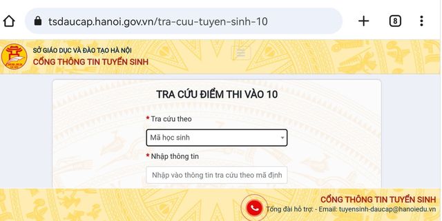 Sở Giáo dục và Đào tạo Hà Nội công bố điểm thi vào lớp 10 - Ảnh 1.