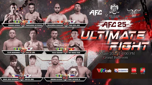 MMA AFC 25 trực tiếp duy nhất trên kênh ON Sports+/ VTVcab ngày 10/6 - Ảnh 1.