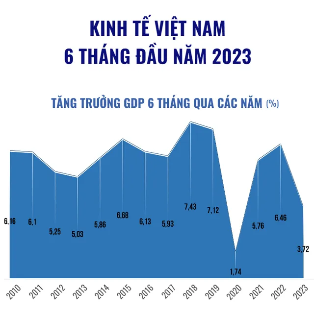 Kinh tế Việt Nam 6 tháng đầu năm 2023 - Ảnh 1.