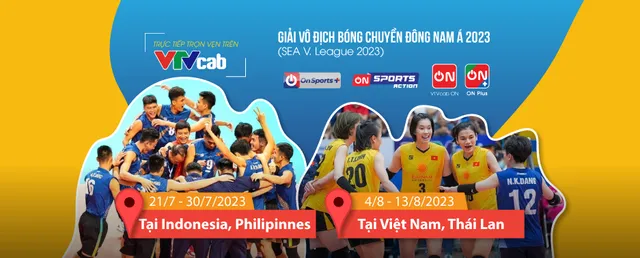 VTVcab trực tiếp Giải Vô địch Bóng chuyền SEA V.League 2023  - Ảnh 1.