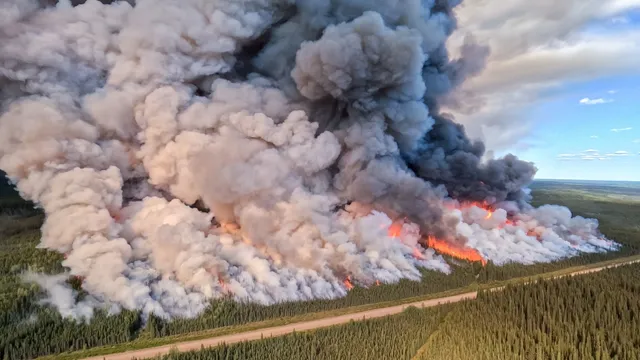 Gần 600 vụ cháy rừng “ngoài tầm kiểm soát” ở Canada - Ảnh 1.