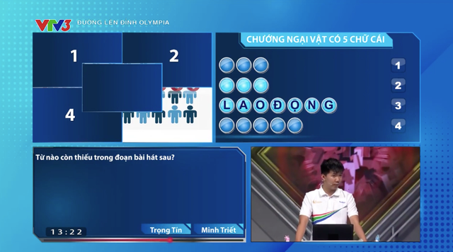 Đường lên đỉnh Olympia: Nam sinh Thanh Hóa bật khóc giây phút giành được cầu truyền hình chung kết năm - Ảnh 2.