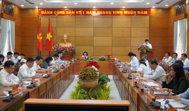 Thường trực Ban Bí thư làm việc với Ban Thường vụ Tỉnh ủy Đồng Tháp - Ảnh 1.