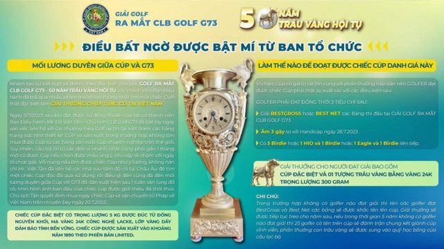 Giải golf ra mắt CLB Golf G73 - 50 năm Trâu Vàng hội tụ - Ảnh 1.