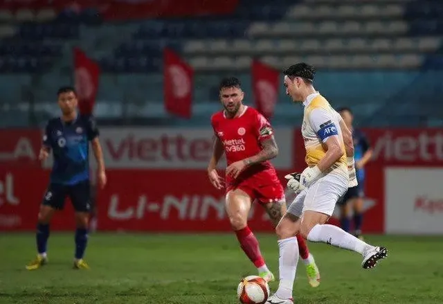 V.League 2023 | Viettel bị cầm chân trước Topenland Bình Định ngay tại Hàng Đẫy - Ảnh 1.