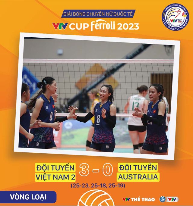 ĐT Việt Nam 2 vượt qua ĐT Australia, giành chiến thắng thứ 2 ở VTV Cup Ferrolli 2023   - Ảnh 2.