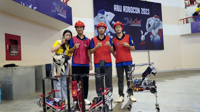 Đội tuyển Việt Nam dẫn đầu thành tích thử sân tại ABU Robocon 2023 - Ảnh 6.