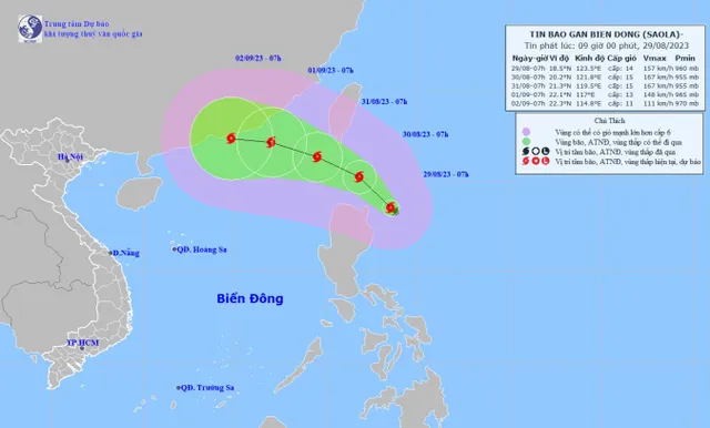 Xuất hiện thêm bão Haikui khiến quỹ đạo bão Saola khó lường - Ảnh 1.