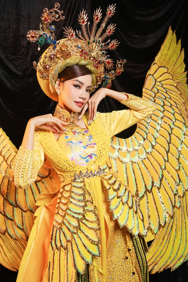 Ngắm bộ trang phục văn hóa dân tộc sẽ cùng tân Hoa hậu Hòa bình Việt Nam tham gia Miss Grand International 2023 - Ảnh 6.