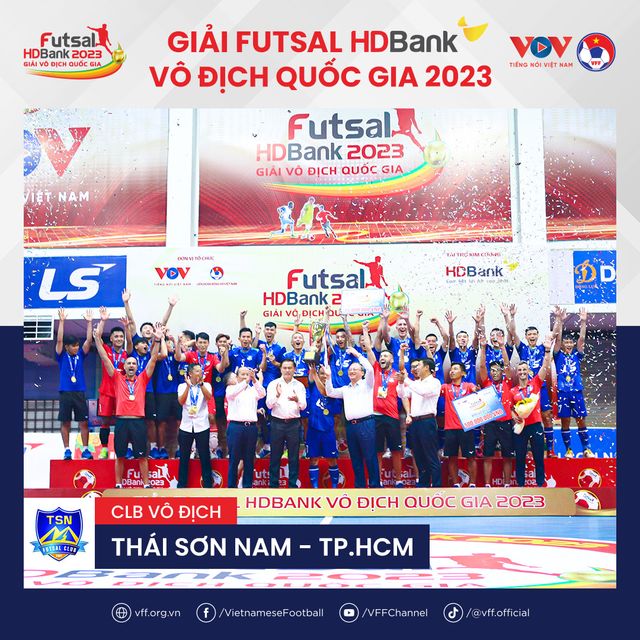 Thái Sơn Nam TP.HCM vô địch giải futsal VĐQG 2023 - Ảnh 6.