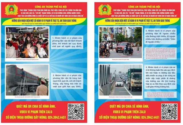 Hà Nội: Công bố đường dây nóng tiếp nhận tin báo vi phạm giao thông - Ảnh 1. Hà Nội: Công bố đường dây nóng tiếp nhận tin báo vi phạm giao thông - Ảnh 1.