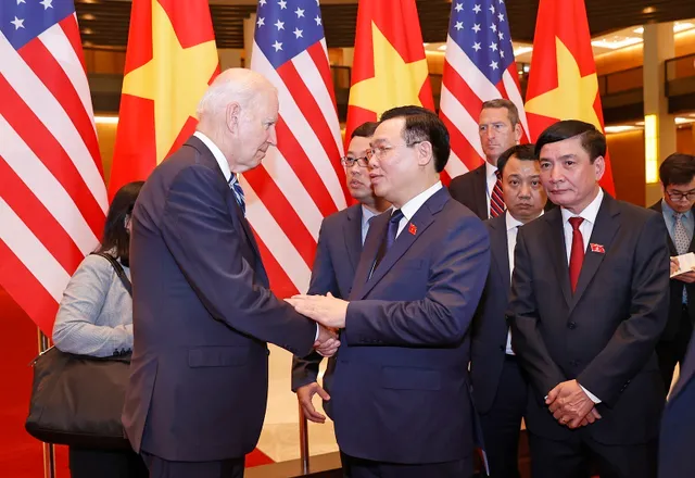 Chủ tịch Quốc hội Vương Đình Huệ hội kiến Tổng thống Hoa Kỳ Joe Biden - Ảnh 1.