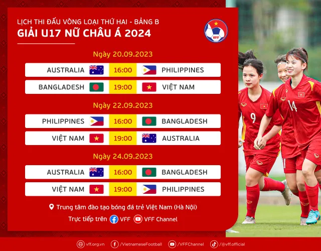 U17 nữ Philippines có mặt tại Việt Nam, sẵn sàng cho vòng loại 2 giải U17 nữ châu Á 2024 - Ảnh 1.