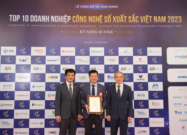 VTI Group lập hat-trick giải thưởng tại Top 10 Doanh nghiệp Công nghệ số xuất sắc năm 2023 - Ảnh 1.