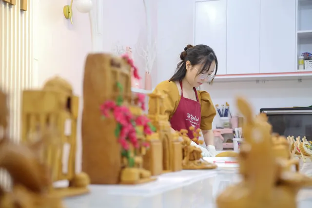 Cô gái 9x đưa ký ức quê nhà lên bánh trung thu - Ảnh 1. Cô gái 9x đưa ký ức quê nhà lên bánh trung thu - Ảnh 1.