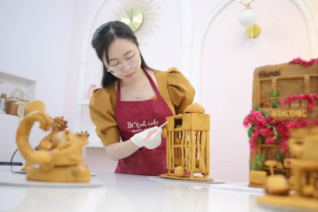 Cô gái 9x đưa ký ức quê nhà lên bánh trung thu - Ảnh 9. Cô gái 9x đưa ký ức quê nhà lên bánh trung thu - Ảnh 9.