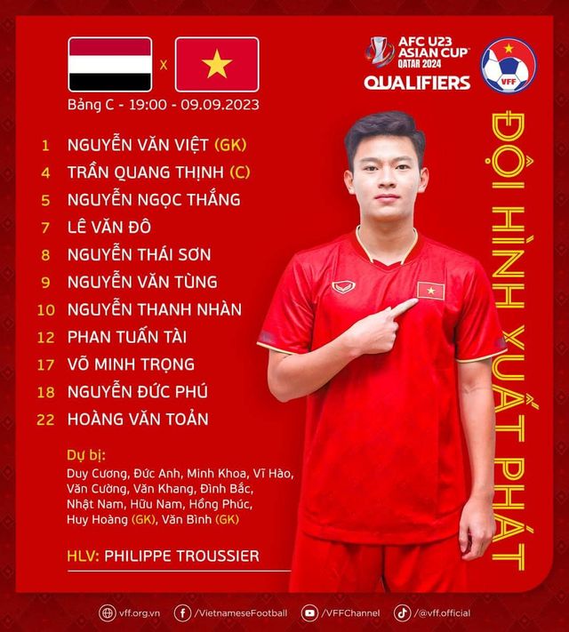 Bùi Vĩ Hào hóa người hùng, U23 Việt Nam thắng tối thiểu trước U23 Yemen - Ảnh 1.