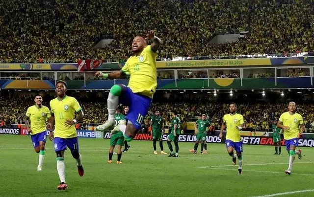 Neymar tỏa sáng, Brazil thắng đậm Bolivia tại vòng loại World Cup 2026 - Ảnh 3. Neymar tỏa sáng, Brazil thắng đậm Bolivia tại vòng loại World Cup 2026 - Ảnh 3.