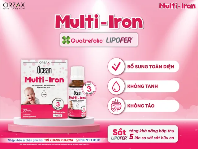 Sắt Lipofer® - Công nghệ mới phòng ngừa thiếu máu thiếu sắt cho bé - Ảnh 4.