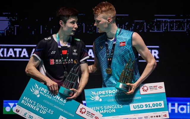 Anders Antonsen vô địch giải cầu lông Malaysia mở rộng - Ảnh 2.