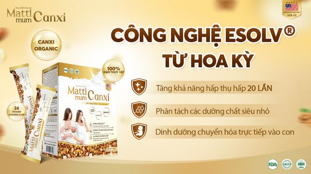 Matti Mum Canxi - Sữa hạt cho mẹ bầu và sau sinh 100% đạm thực vật - Ảnh 3.