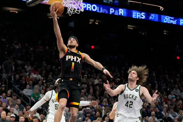 NBA | Phoenix Suns ngược dòng giành chiến thắng trên sân nhà trước Milwaukee Bucks - Ảnh 1.