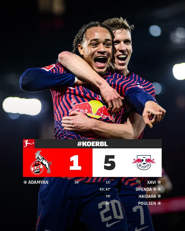 RB Leipzig có chiến thắng dễ dàng trên sân của Cologne - Ảnh 1.