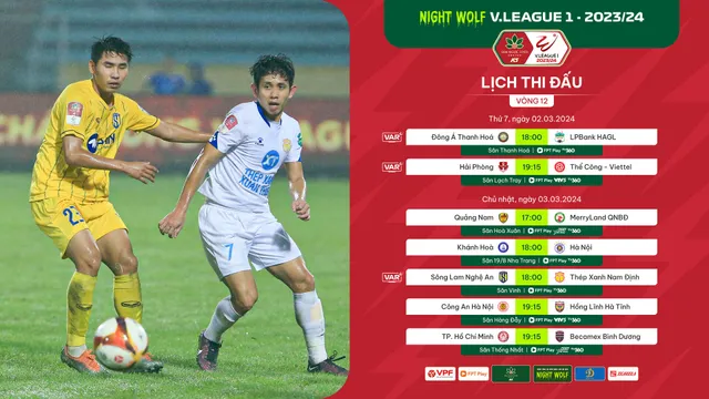 Lịch thi đấu và trực tiếp vòng 12 V.League 2023-24 hôm nay, 2/3: Tâm điểm CLB Hải Phòng vs Thể Công Viettel   - Ảnh 2.