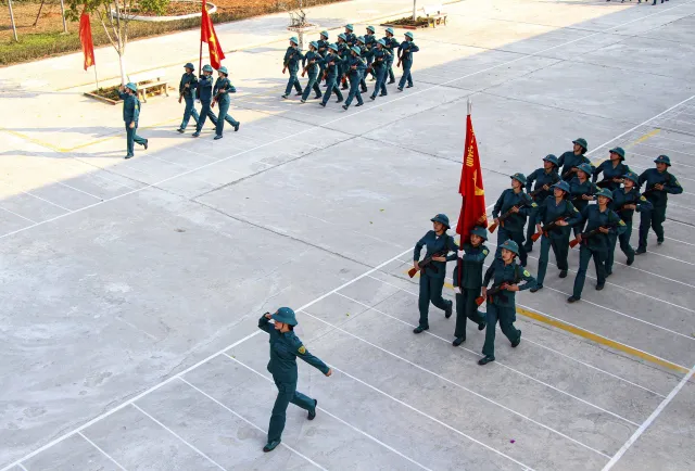 Những “bông hồng” trên thao trường nắng gió ở Điện Biên - Ảnh 3.