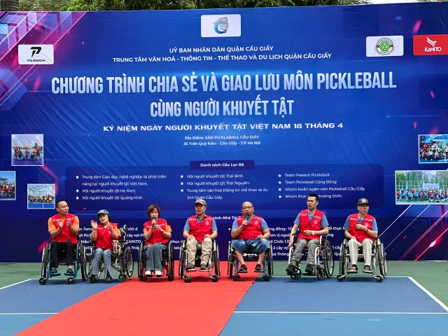 Chương trình chia sẻ và giao lưu môn Pickleball cùng người khuyết tật - Ảnh 5.