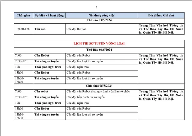 Robocon Việt Nam 2024: Lịch sơ tuyển vòng loại và chung kết tại Hà Nội - Ảnh 2.