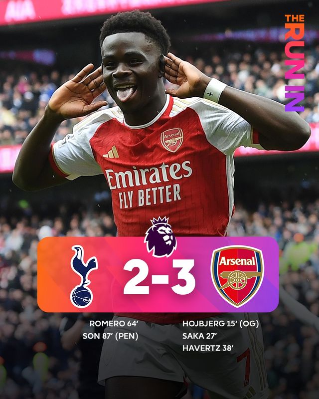 Tottenham 2-3 Arsenal: Dấu ấn... sai lầm cá nhân, chiến thắng nghẹt thở! - Ảnh 1.