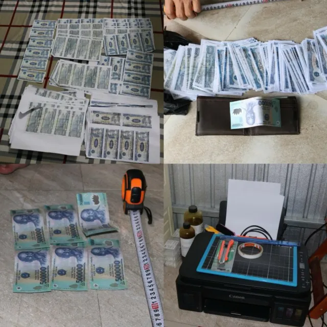 Bắt quả tang đối tượng sản xuất, tàng trữ và lưu hành tiền giả 5.000 đồng - Ảnh 2. Bắt quả tang đối tượng sản xuất, tàng trữ và lưu hành tiền giả 5.000 đồng - Ảnh 2.