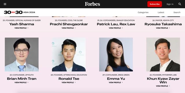 Chàng sinh viên Việt lọt danh sách gương mặt trẻ nổi bật châu Á của Forbes - Ảnh 1.