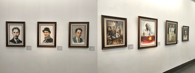 Khai mạc triển lãm Tấm lòng của họa sĩ Việt kiều với Bác Hồ - Ảnh 3.