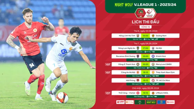 Trước vòng 16 Night Wolf 1 – V.League 2023/24: “Đại chiến” ở nhóm đầu bảng - Ảnh 1.