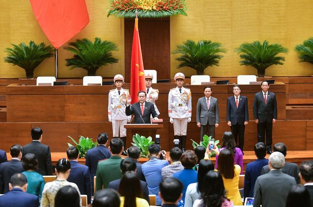 VIDEO: Lễ tuyên thệ của tân Chủ tịch Quốc hội Trần Thanh Mẫn - Ảnh 1.