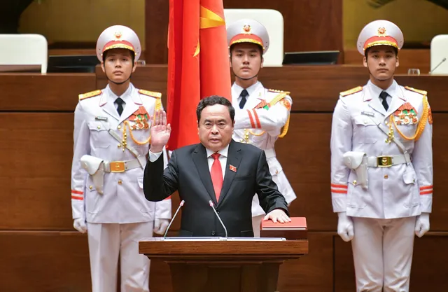 VIDEO: Lễ tuyên thệ của tân Chủ tịch Quốc hội Trần Thanh Mẫn - Ảnh 2.