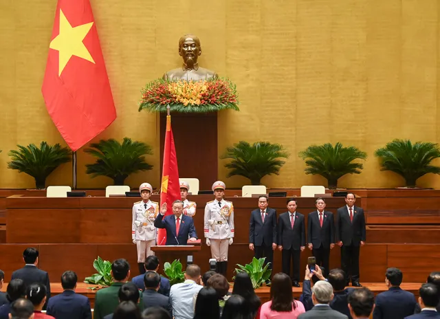 VIDEO: Tân Chủ tịch nước Tô Lâm tuyên thệ nhậm chức - Ảnh 1.