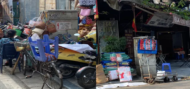 Nguy hiểm tình trạng bán hàng rong xung quanh bốt điện giữa Thủ đô - Ảnh 1.