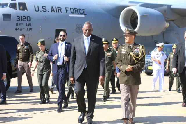 Bộ trưởng Quốc phòng Mỹ bắt đầu chuyến thăm Campuchia - Ảnh 1.