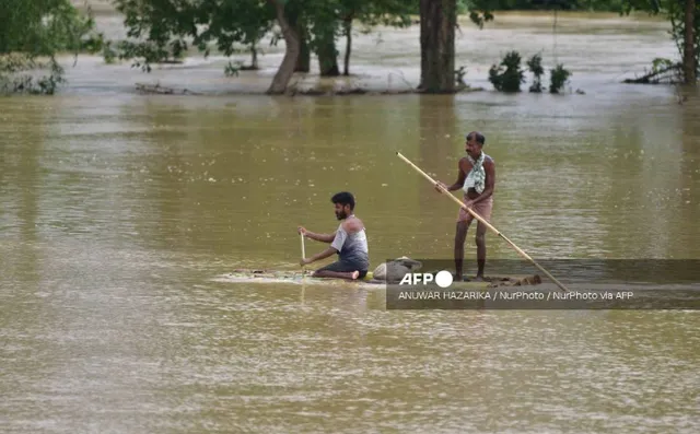 Lũ lụt ảnh hưởng đến hơn 600.000 người ở bang Assam (Ấn Độ), số người thiệt mạng tăng lên 18 - Ảnh 1.
