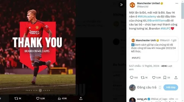 Manchester United chia tay một loạt cầu thủ - Ảnh 1.