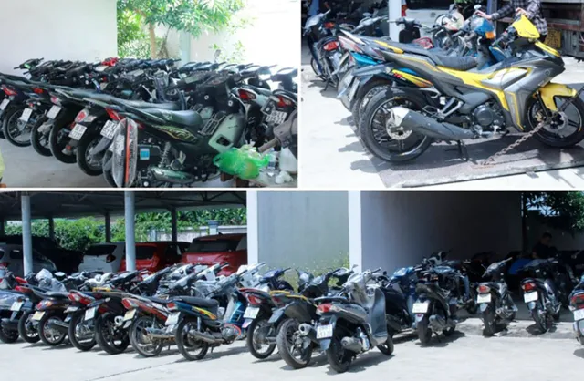 Triệt xóa ổ nhóm trộm cắp, tiêu thụ gần 300 xe mô tô xuyên quốc gia - Ảnh 2.