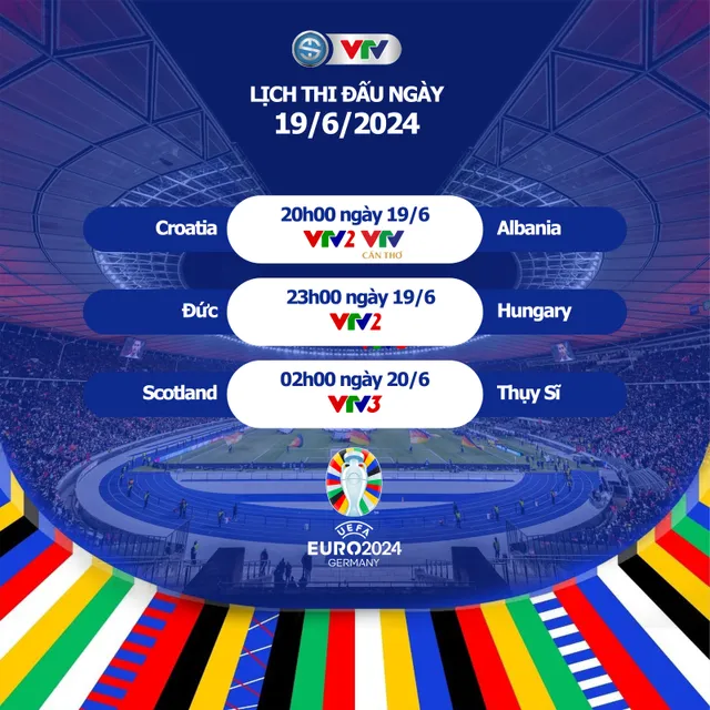 Lịch thi đấu và trực tiếp Euro 2024 hôm nay trên VTV: Đức có giành vé sớm; chờ Croatia thoát hiểm - Ảnh 1.