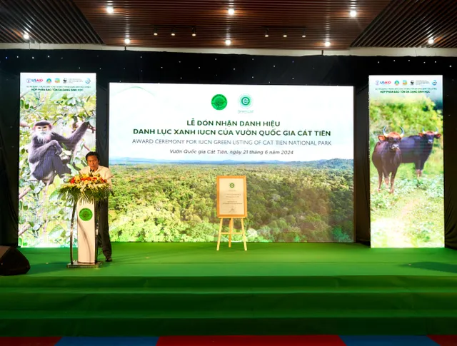 Vườn Quốc gia Cát Tiên chính thức được công nhận đạt danh hiệu Danh lục Xanh IUCN - Ảnh 1.