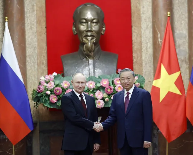 Chuyến thăm của Tổng thống Nga Vladimir Putin là điểm nhấn nổi bật của đối ngoại Việt Nam năm 2024 - Ảnh 1.
