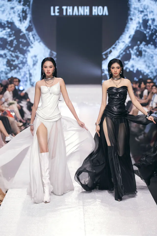 Đương kim Hoa hậu và Nam vương thế giới tỏa sáng trong các thiết kế Việt Nam - Ảnh 5.